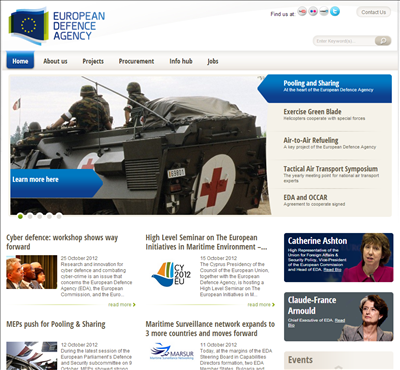 EDA new homepage - 25 Oct 2012