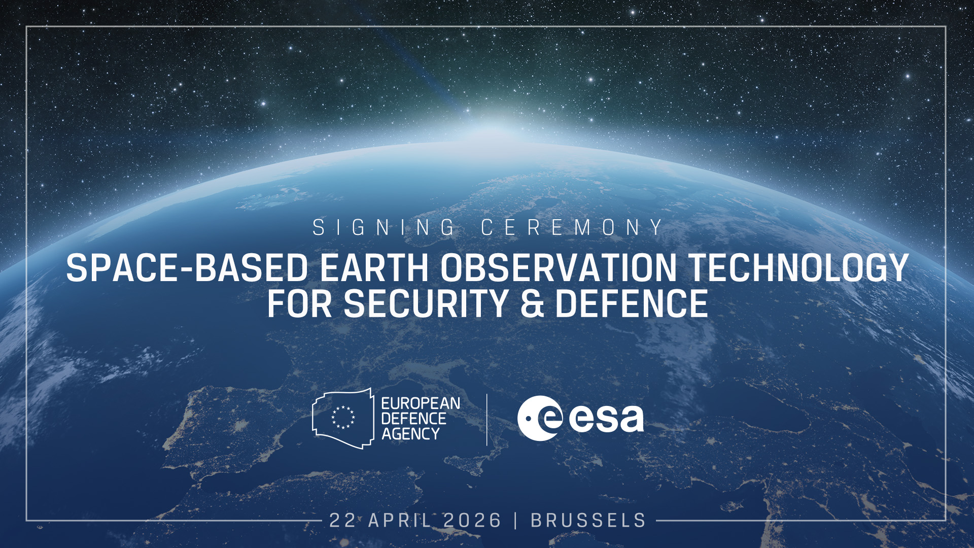 EDA and ESA to focus on Earth observation technology for defence