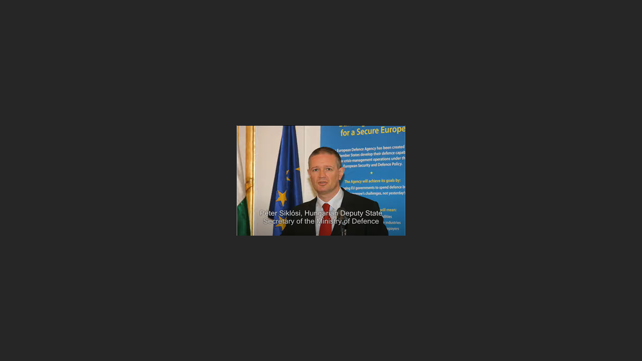 Péter Siklósi Hungarian Deputy State Secretary Defence