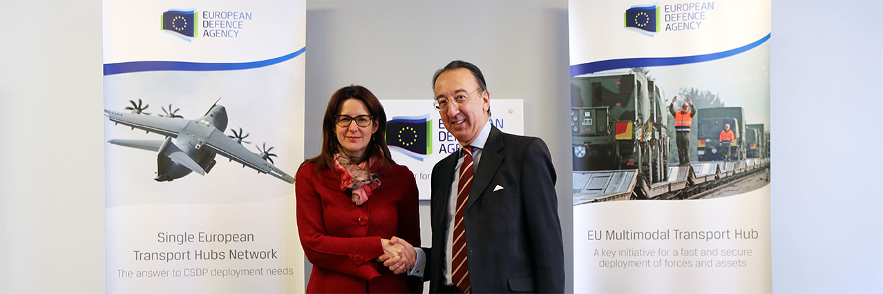 Slovenian Minister visits EDA, signs transport hub project agreement 