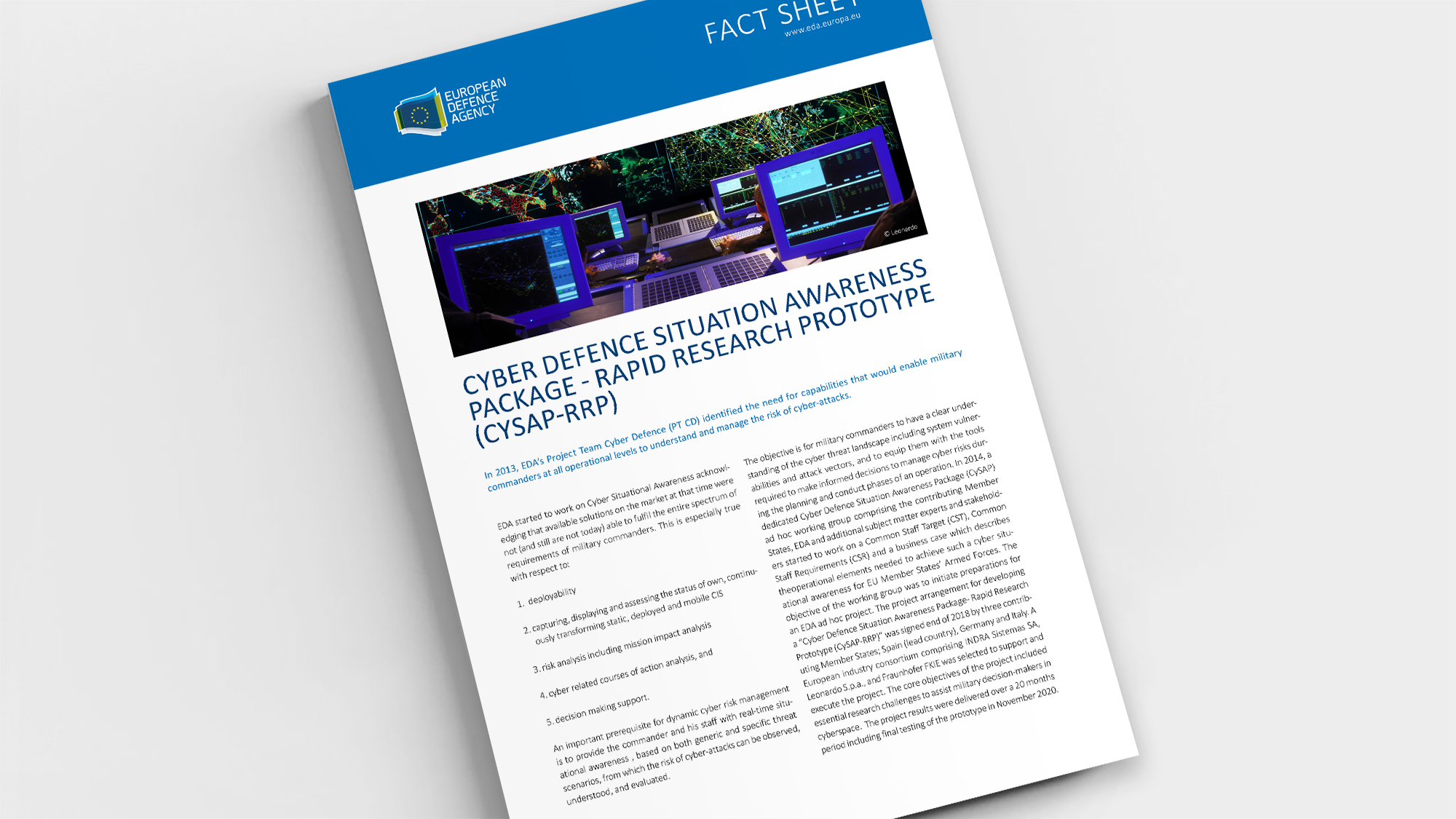 Factsheet CySAP RRP