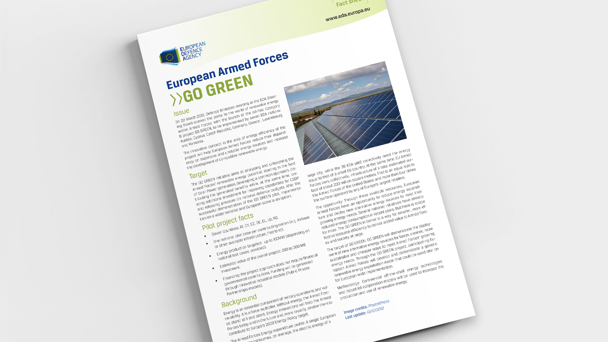 Factsheet Go Green