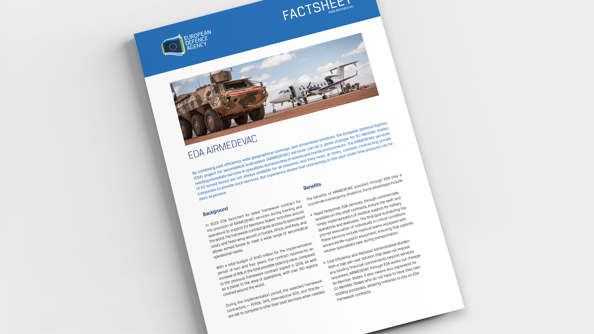 Factsheet: EDA AIRMEDEVAC 