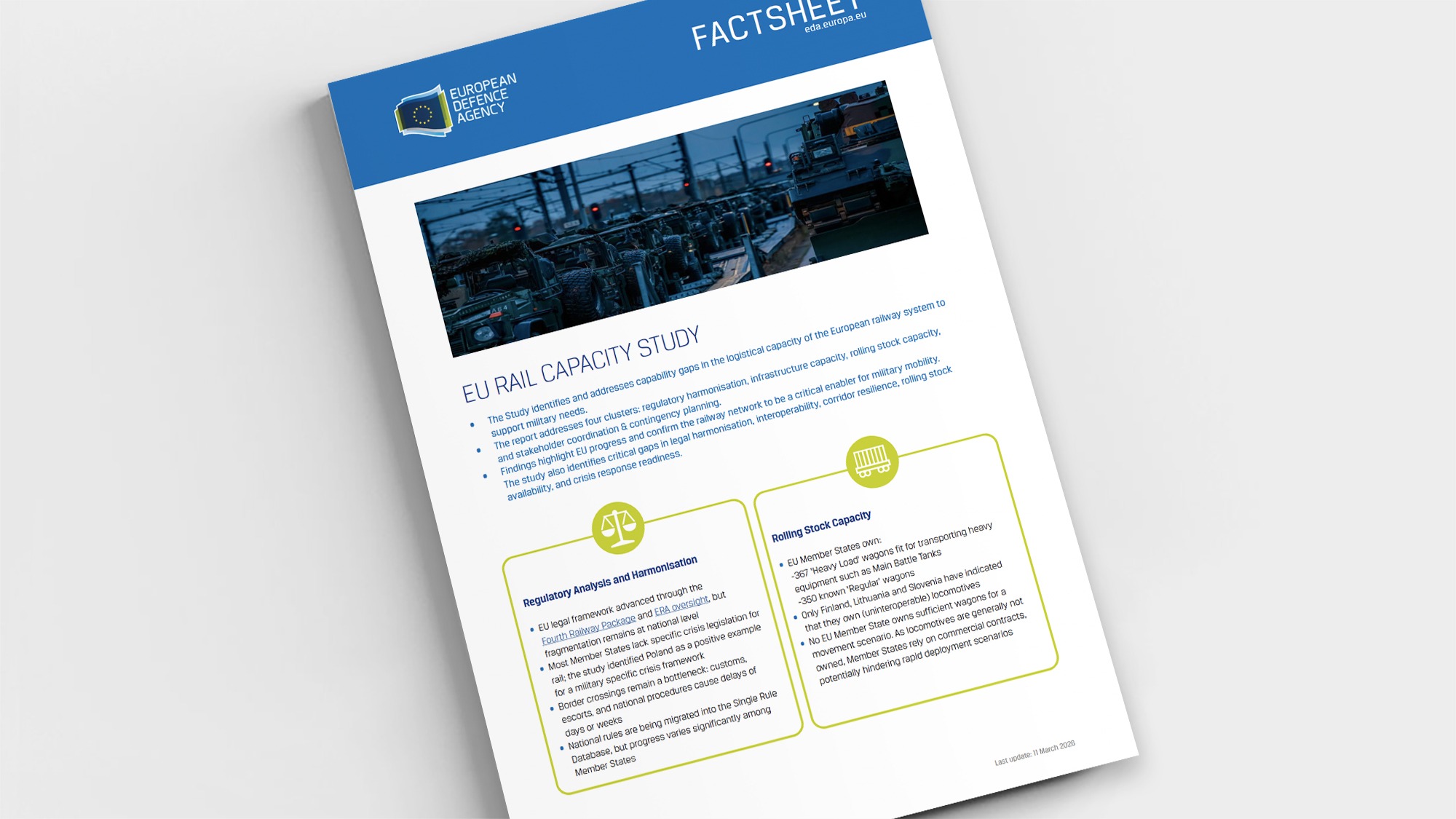 Rail Capacity Factsheet cover